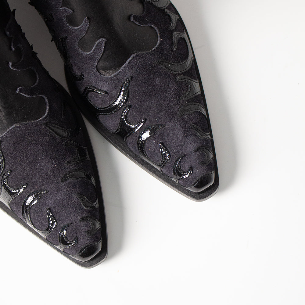 NTMB X TDS FLAMES LEATHER BOOTS